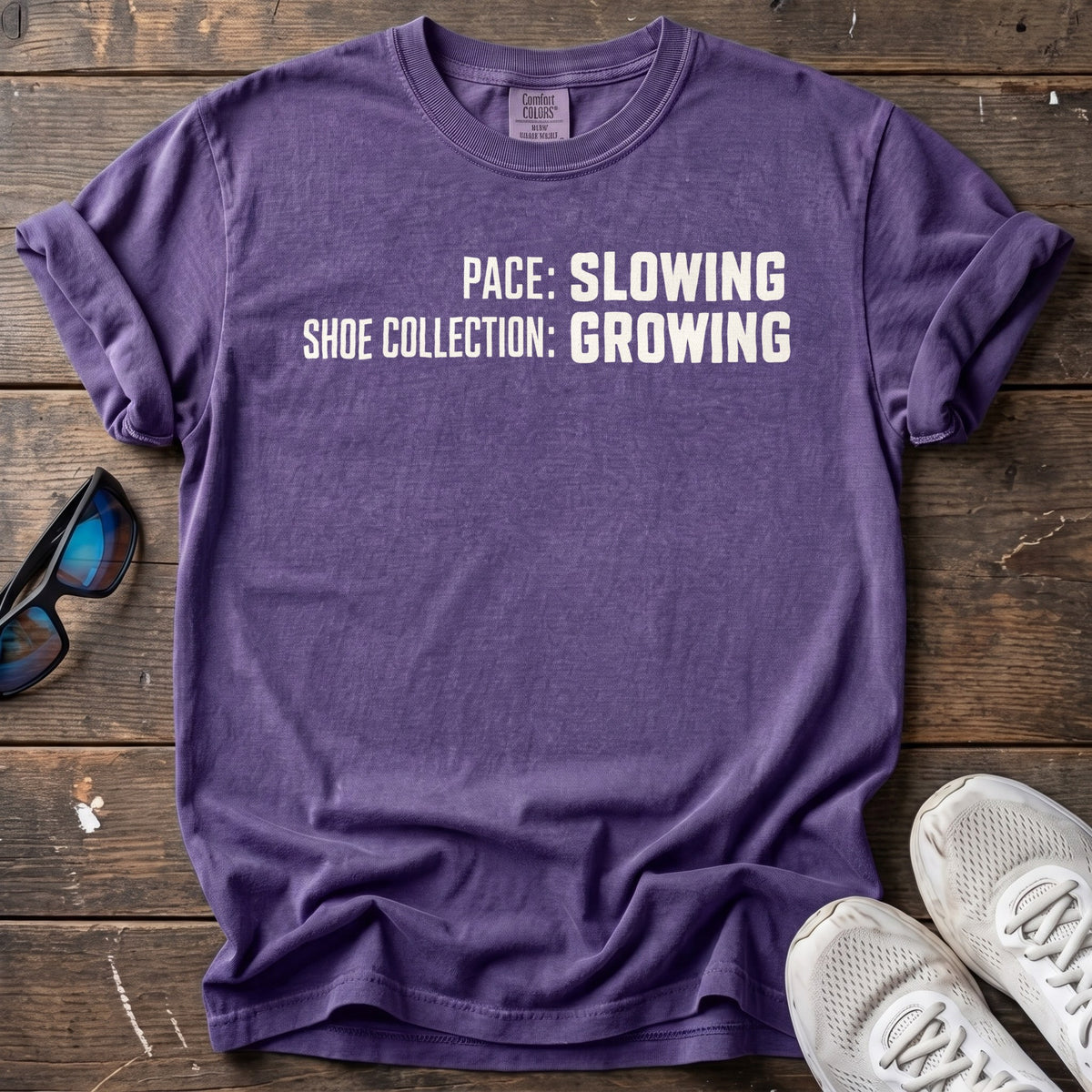 Growing Shoe Collection Tee — Grape