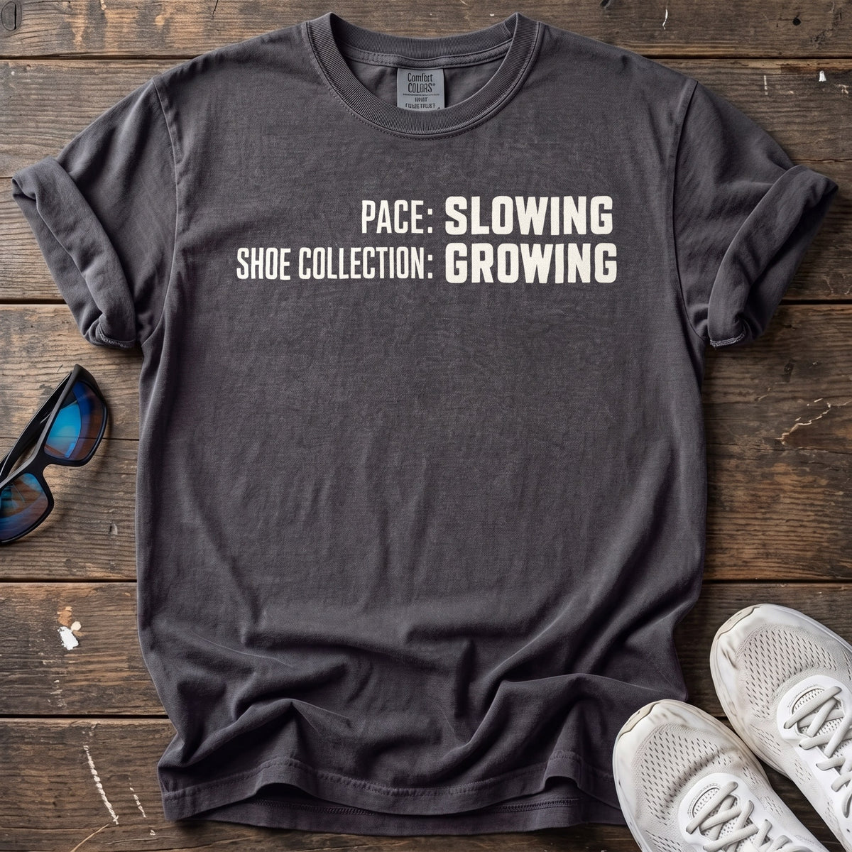 Growing Shoe Collection Tee — Graphite