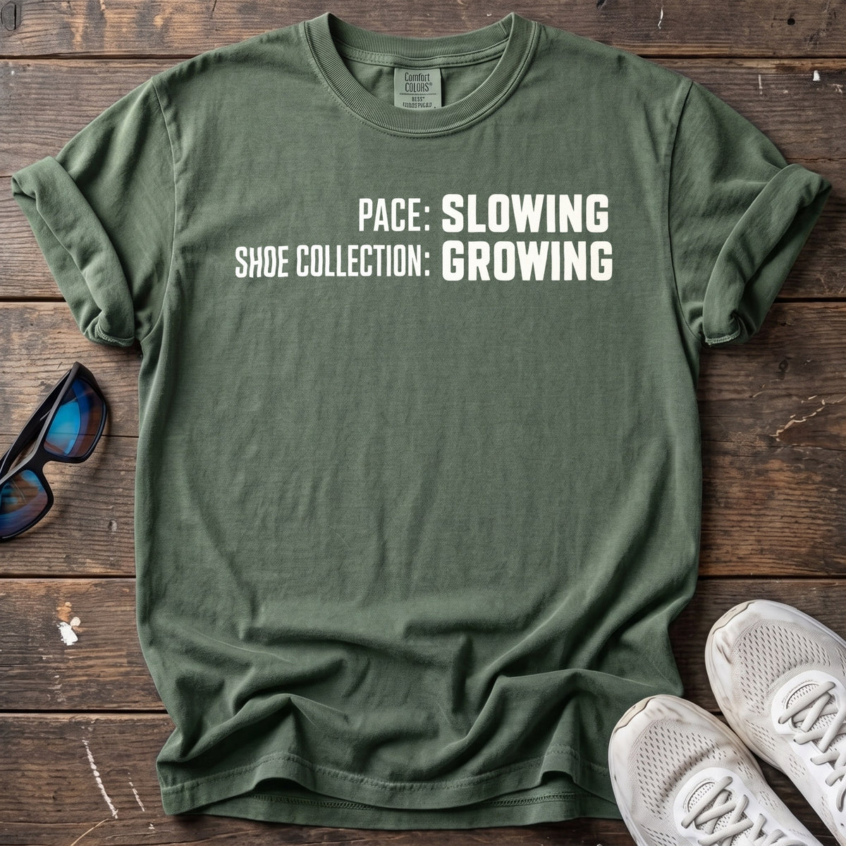 Growing Shoe Collection Tee — Moss