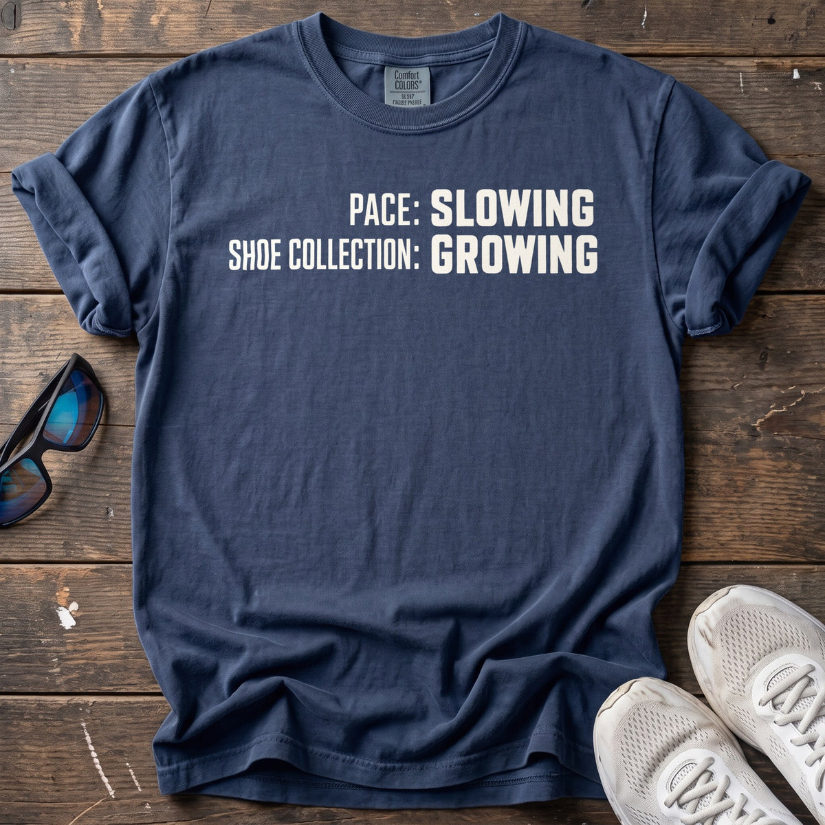 Growing Shoe Collection Tee — True Navy