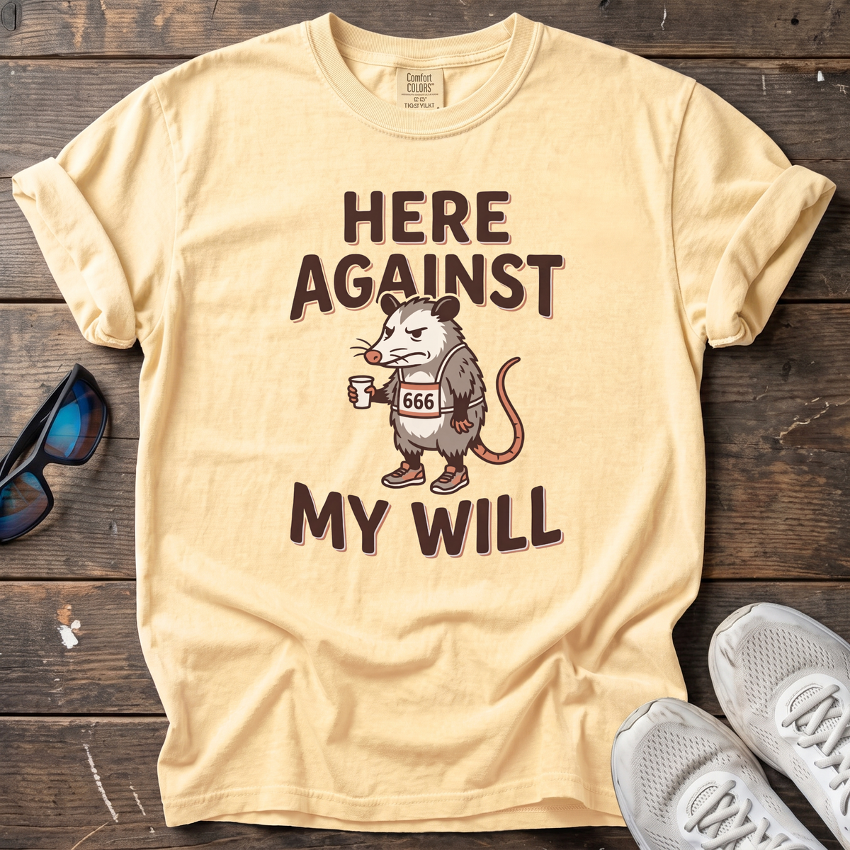 Here Against My Will Tee — Butter