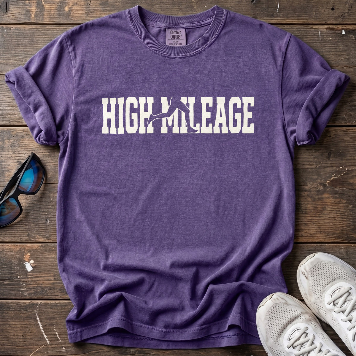 High Mileage Tee — Grape