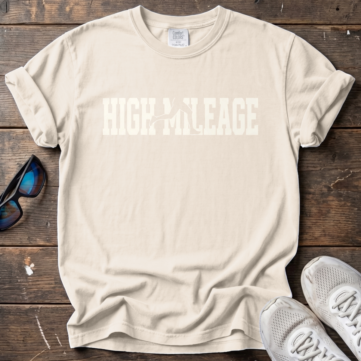 High Mileage Tee — Ivory