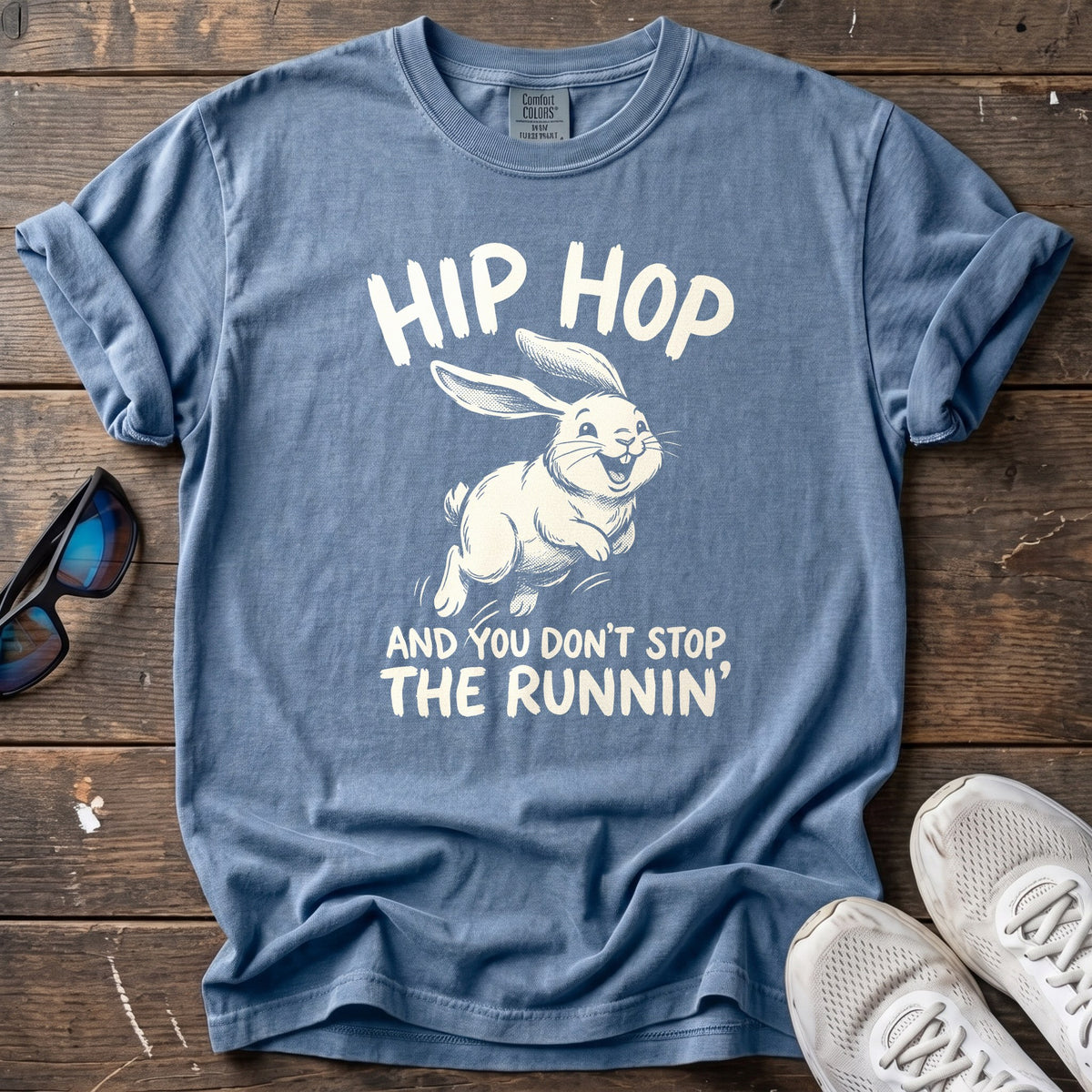 Runner's Delight Tee — Blue Jean