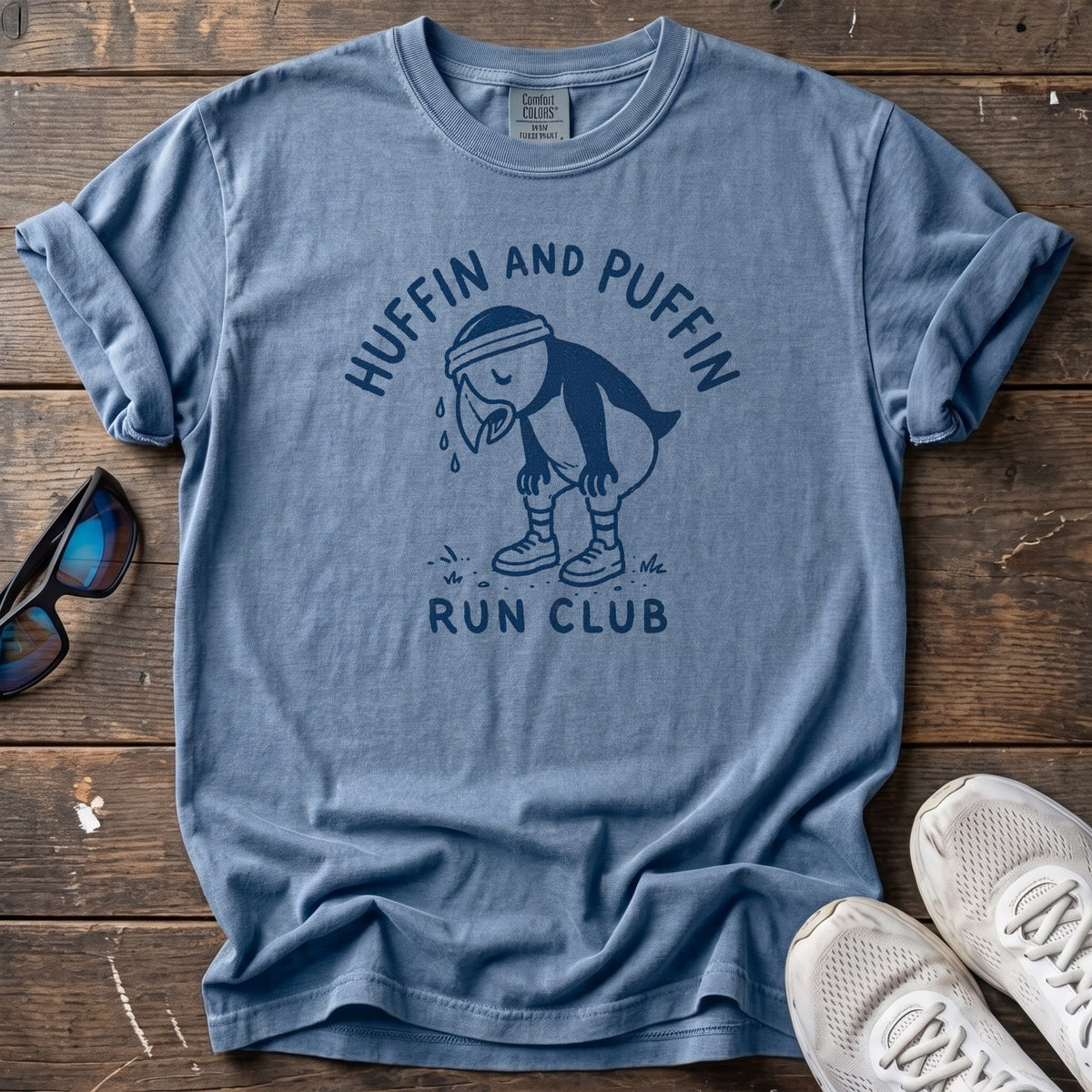 Huffin and Puffin Tee — Blue Jean