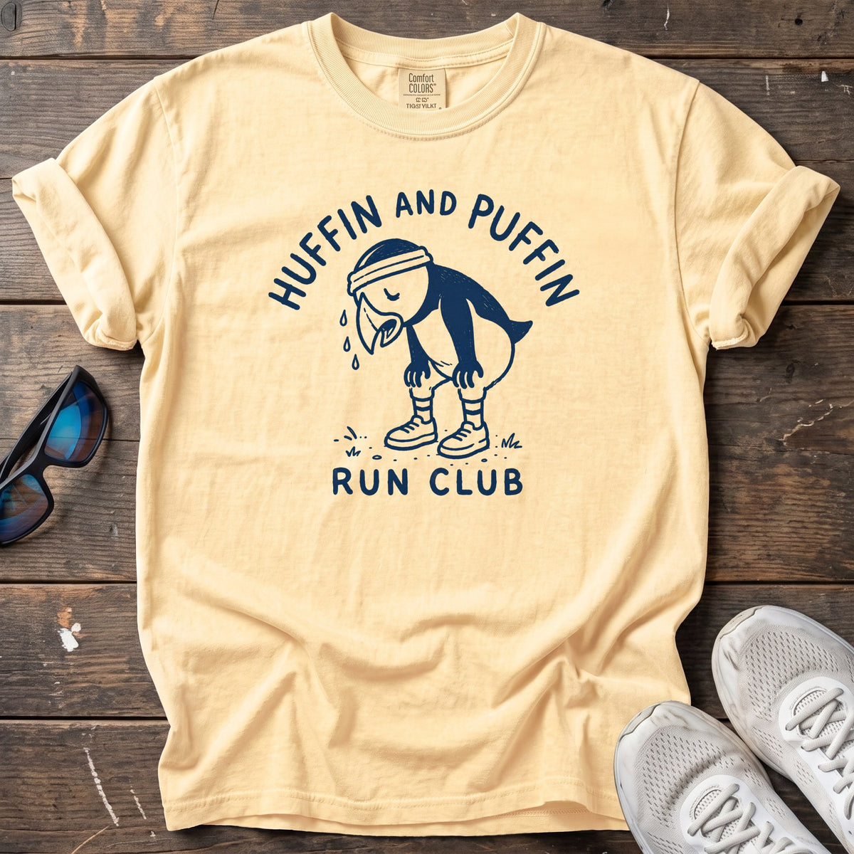 Huffin and Puffin Tee — Butter