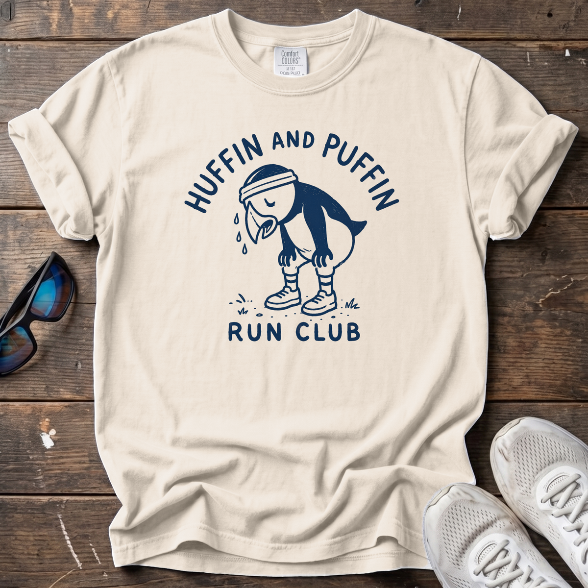 Huffin and Puffin Tee — Ivory