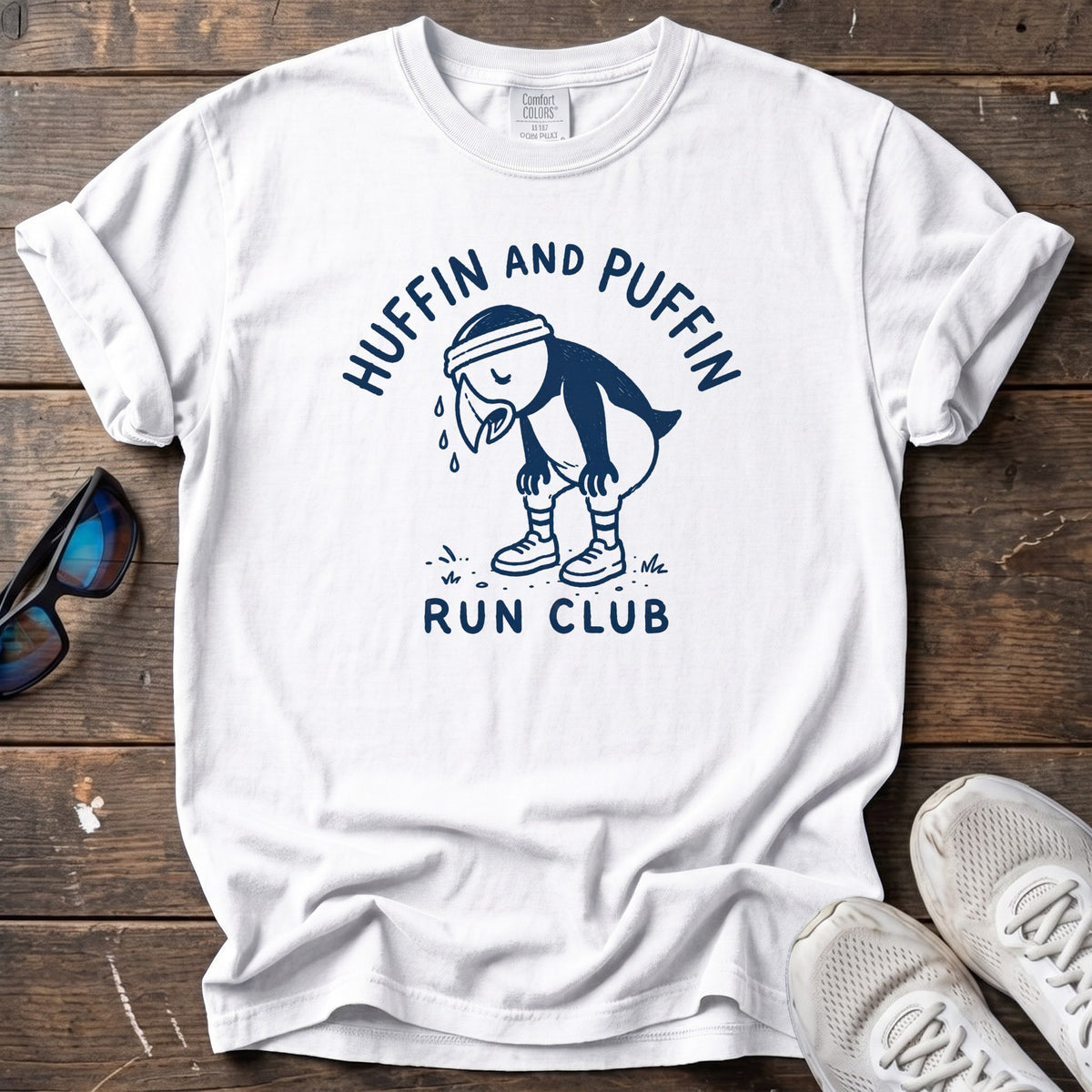 Huffin and Puffin Tee — White