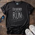 I'd Rather Be on a Run Open Road Tee — Black