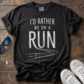 Rather Be on a Run Tee — Black