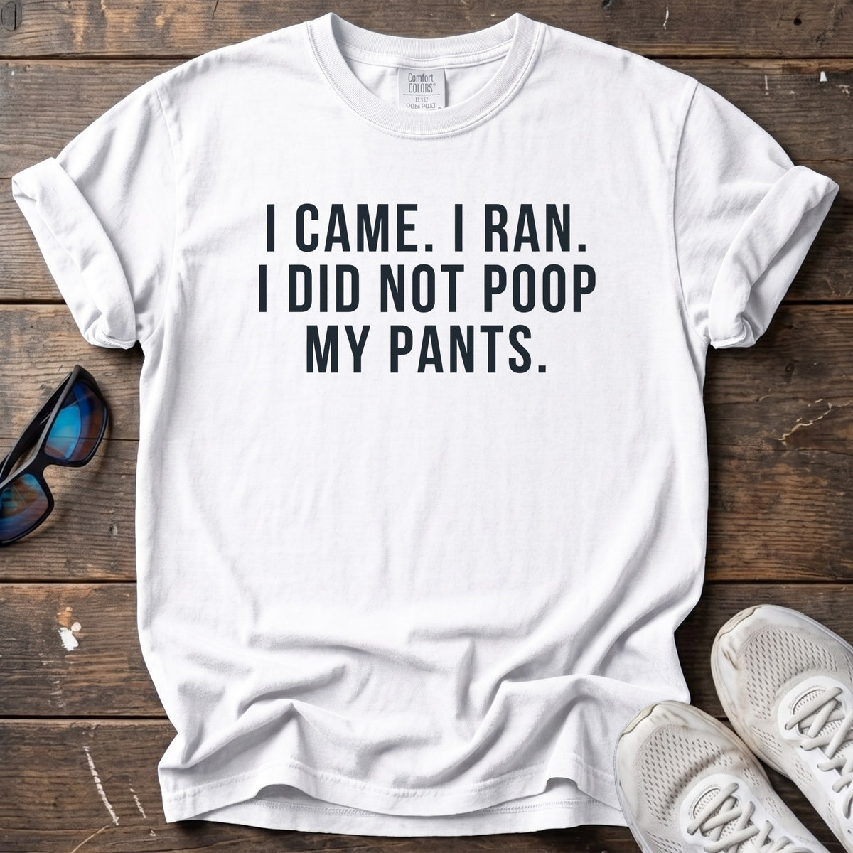 I Did Not Poop My Pants Tee — White