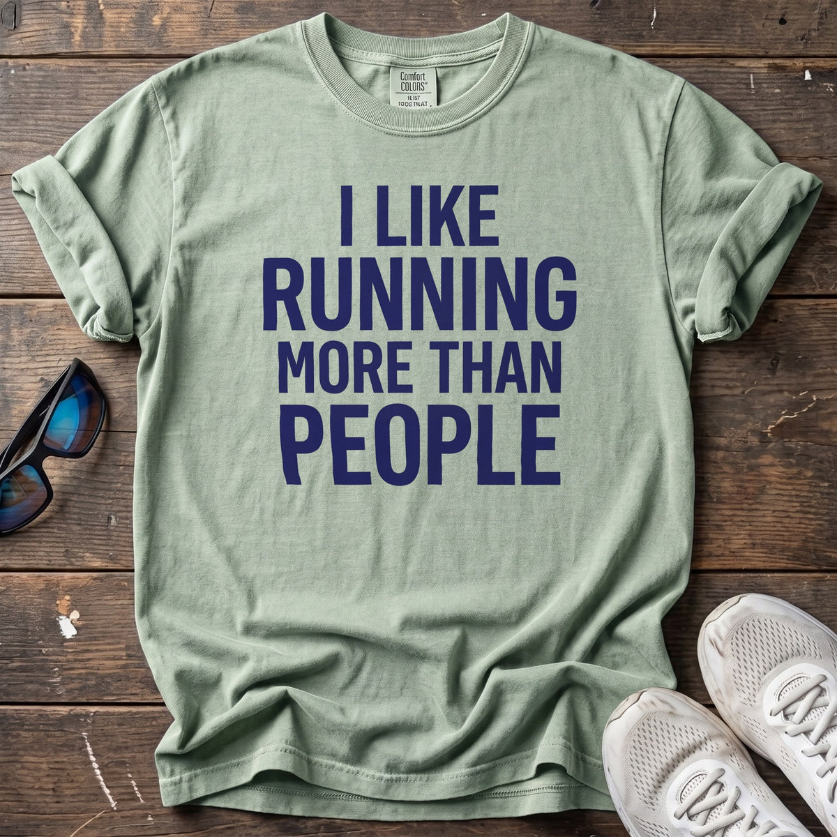 Running Over People Tee — Bay