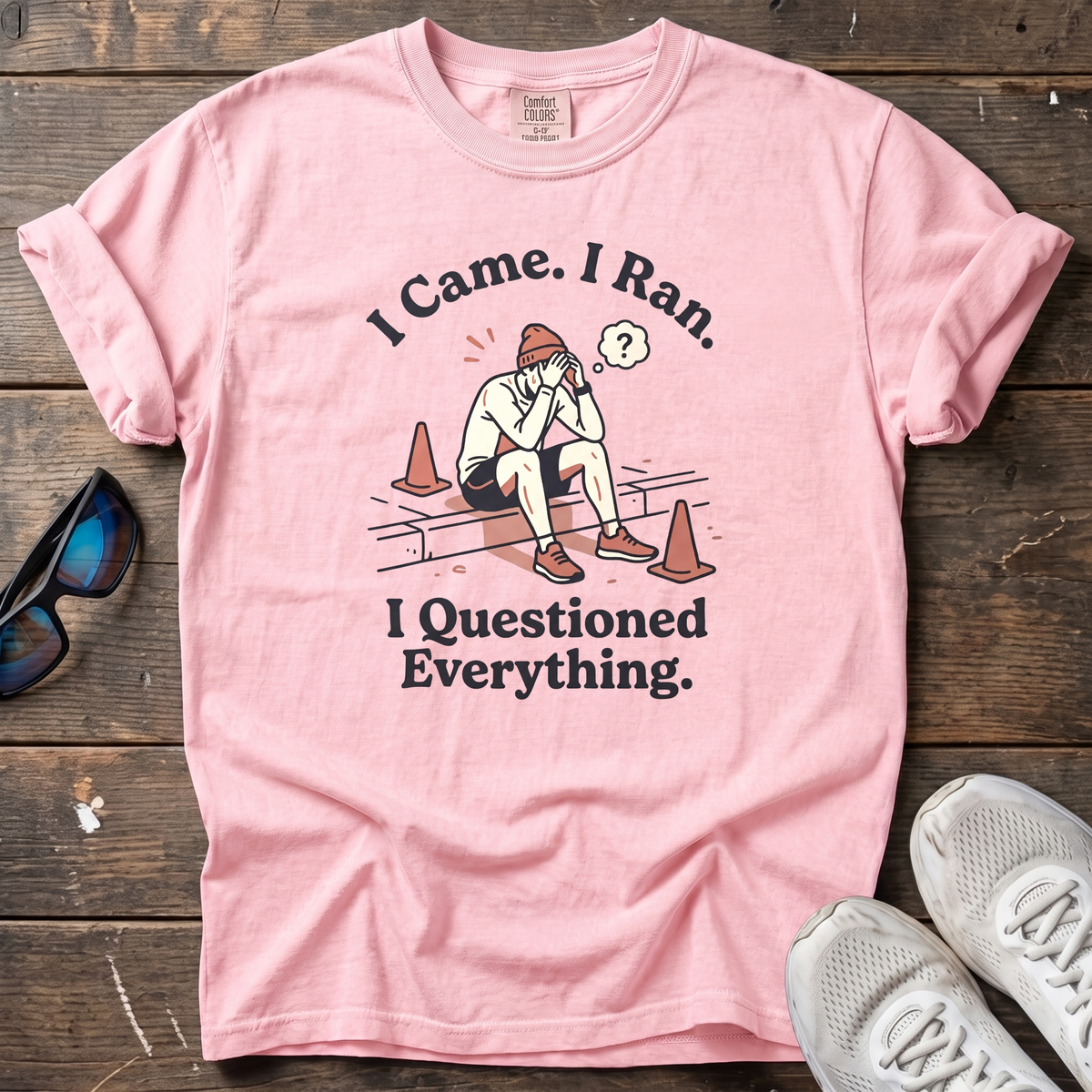 I Questioned Everything Tee — Blossom