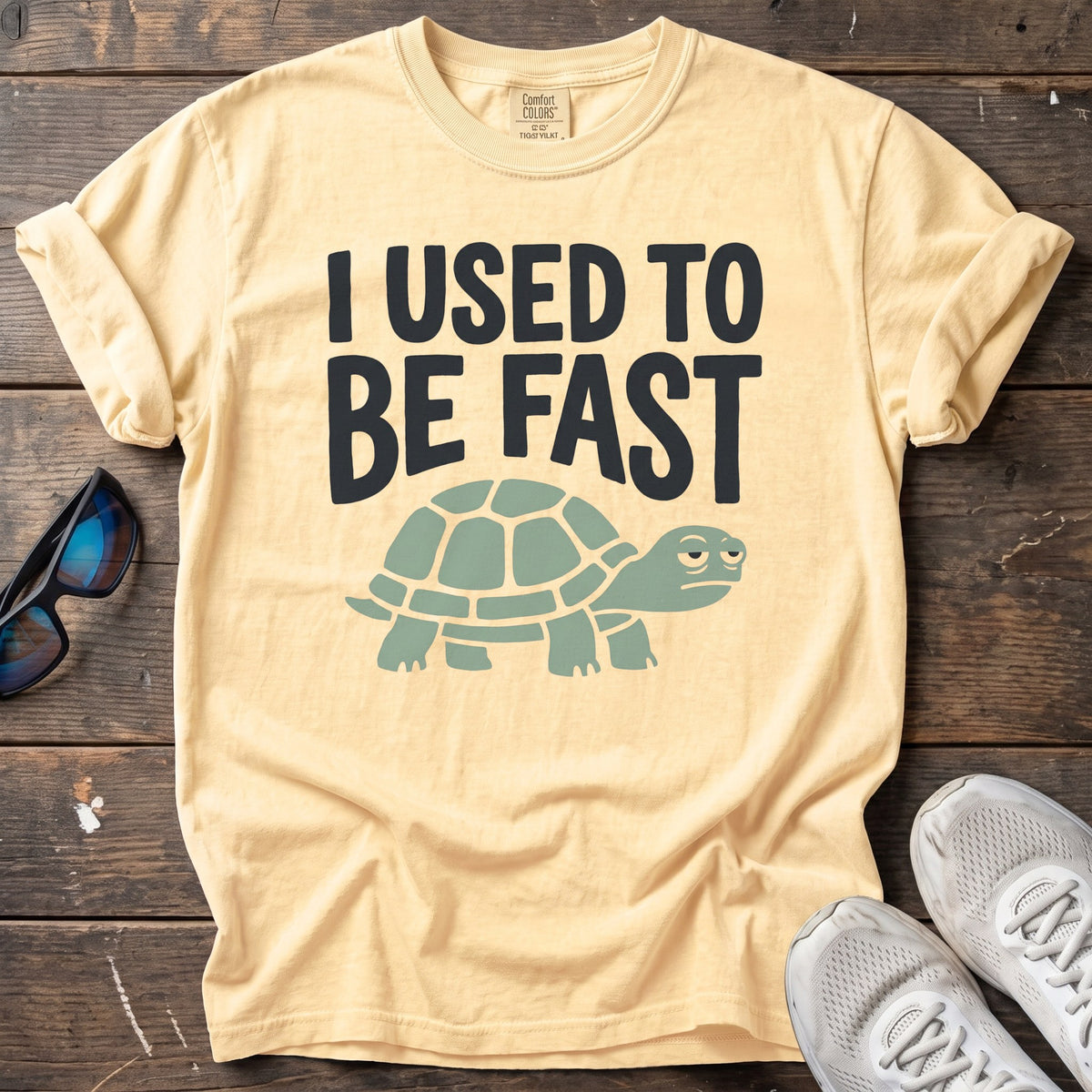 I Used to Be Fast Tee — Butter