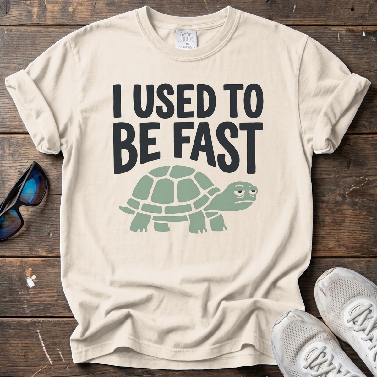 I Used to Be Fast Tee — Ivory