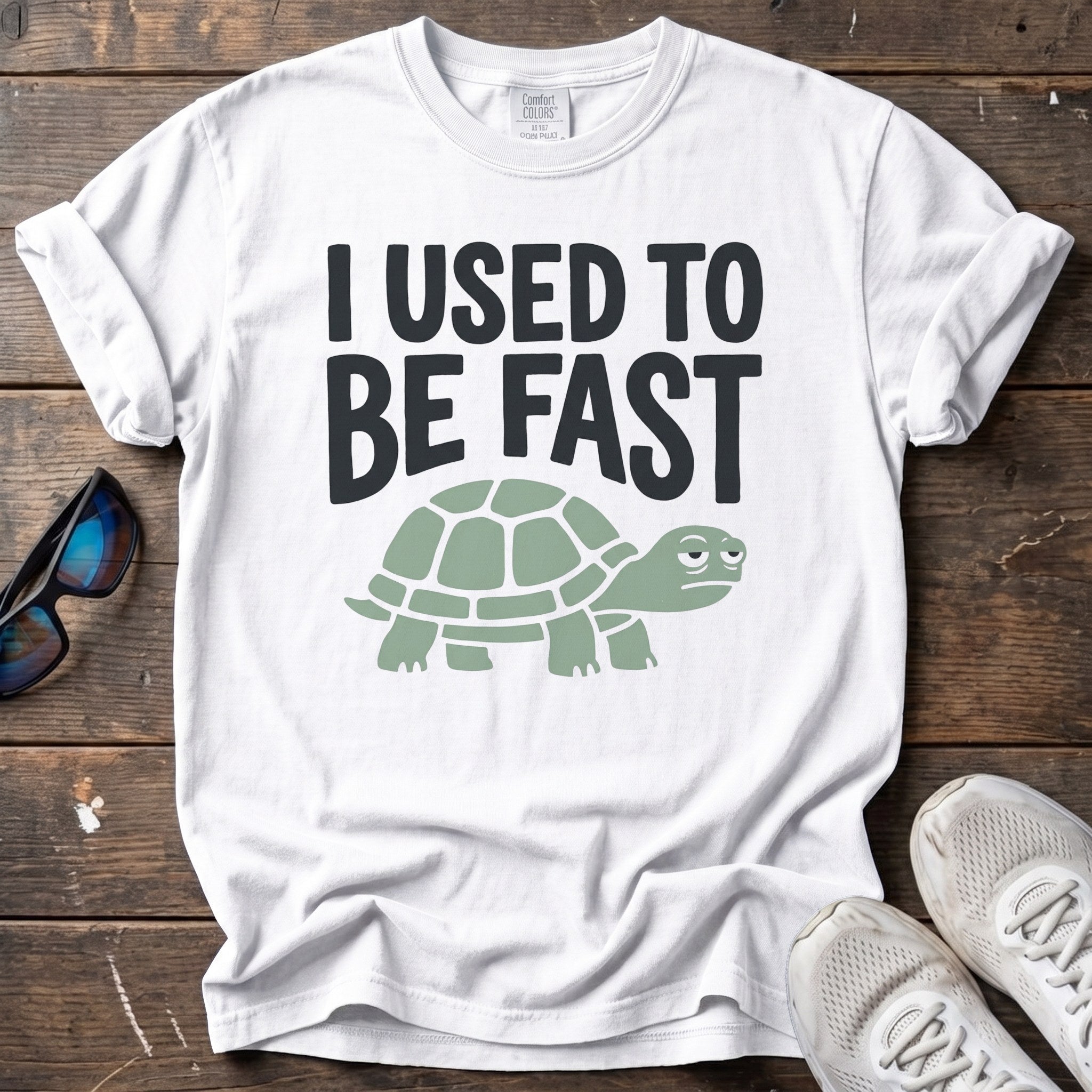 I Used to Be Fast Tee — White