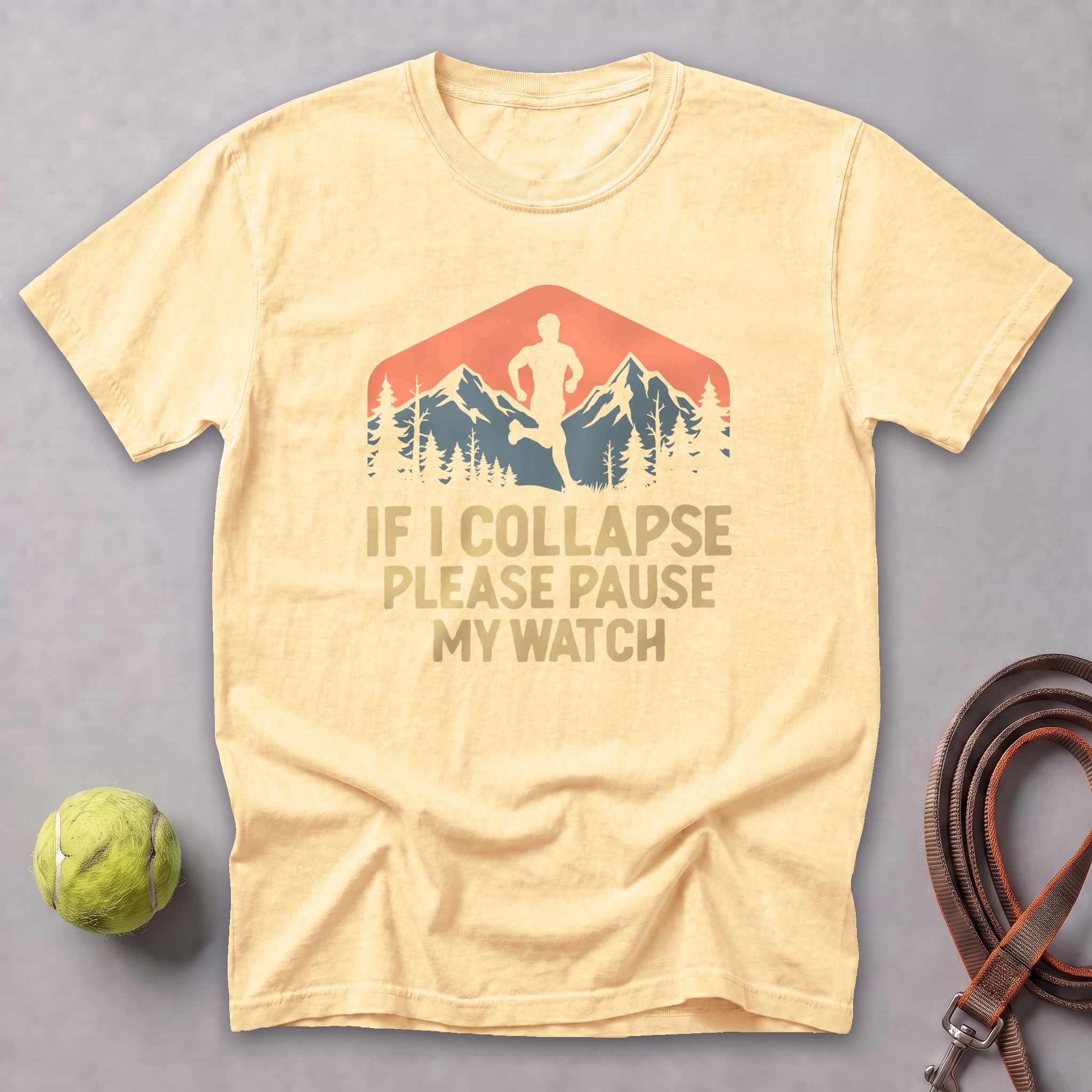If I Collapse, Please Pause My Watch Tee — Butter