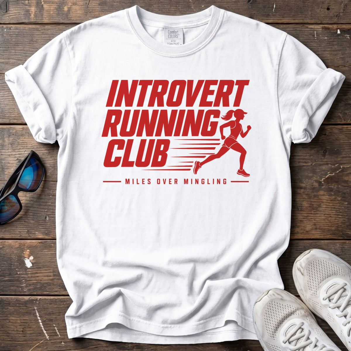 Introvert Running Club Tee — White