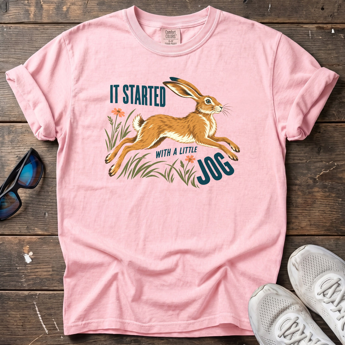 It Started With a Jog Tee — Blossom