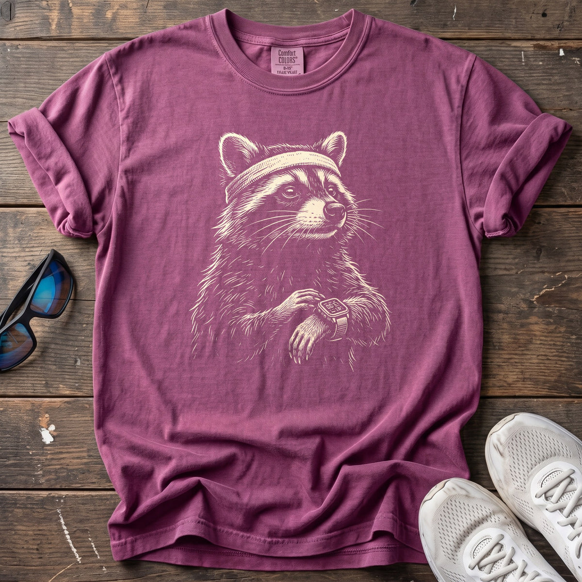 Night Shift Tee — Berry