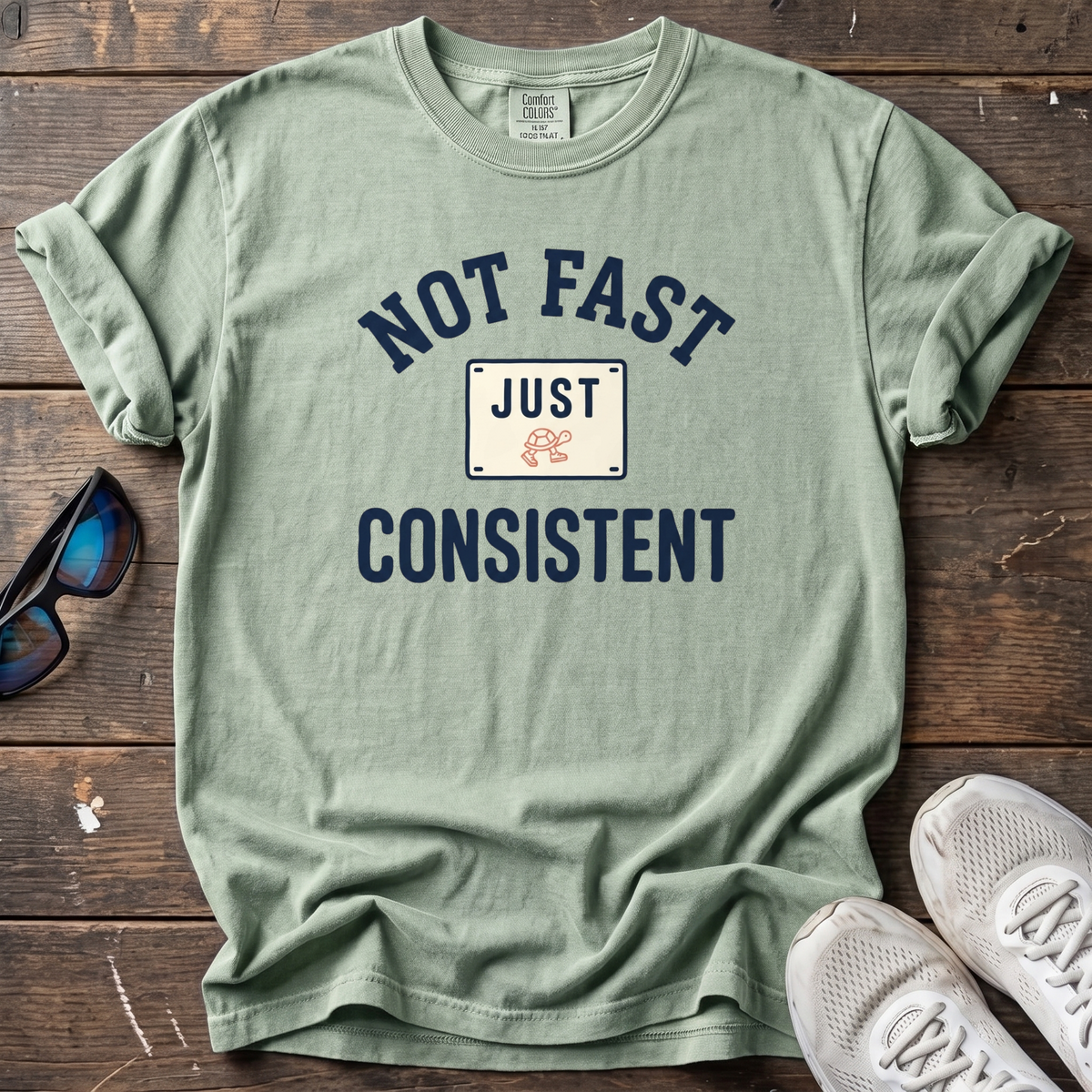 Just Consistent Bib Tee — Bay