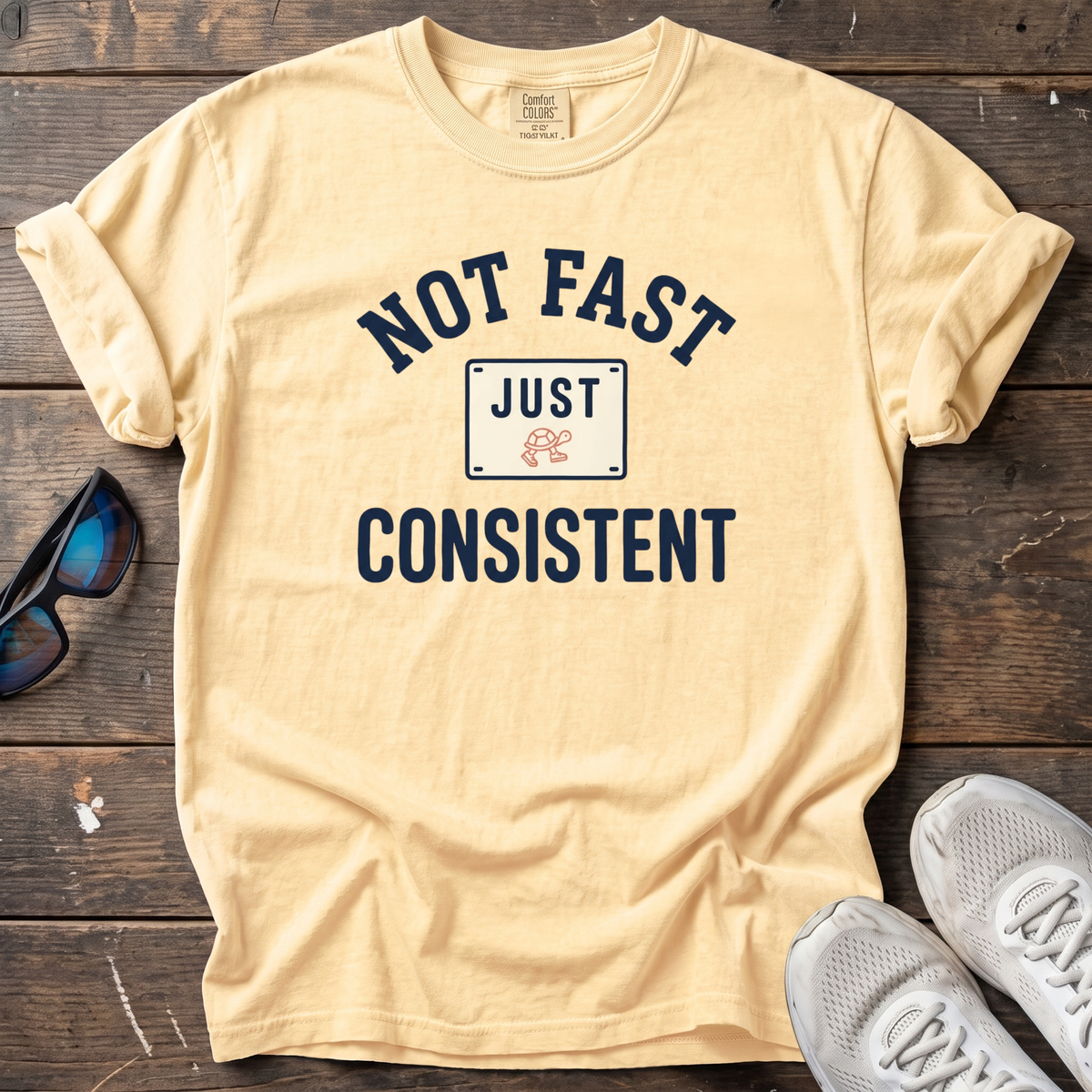 Just Consistent Bib Tee — Butter