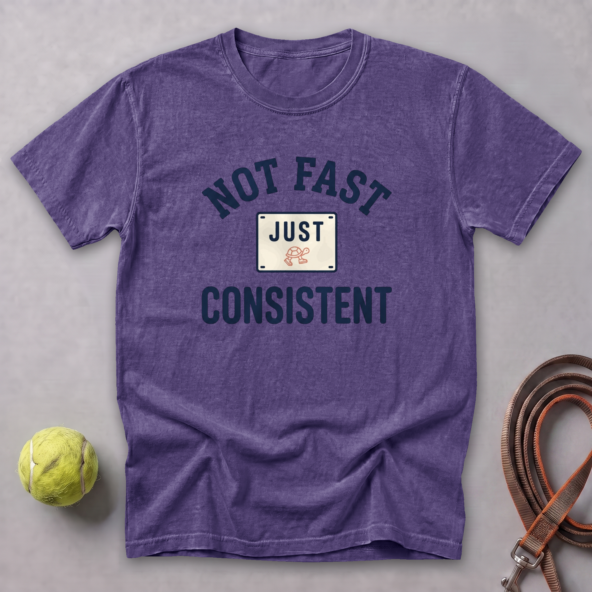 Just Consistent Bib Tee — Grape