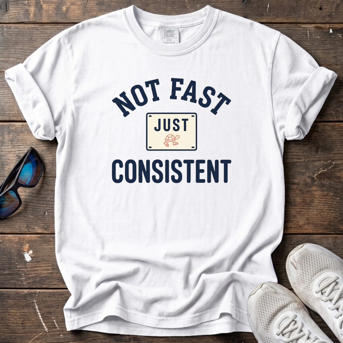 Just Consistent Bib Tee — White