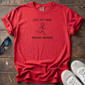 Just Out Here Moving Around Tee — Red