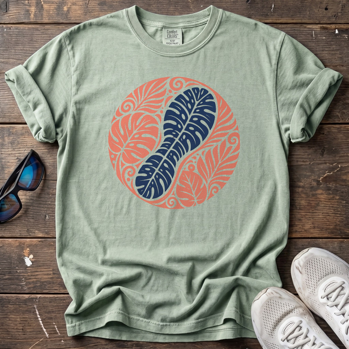 Leave Only Footprints Tee — Bay