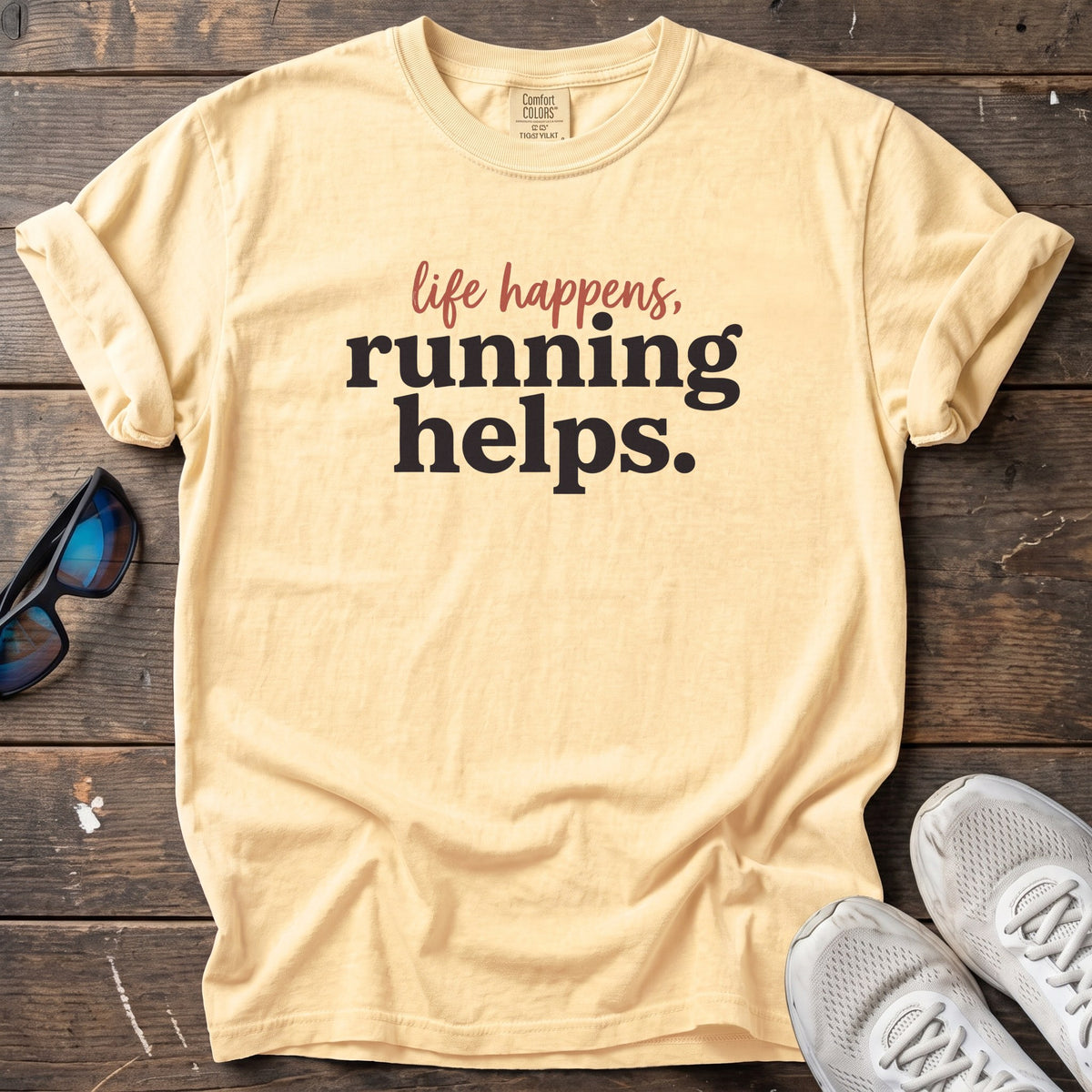 Life Happens Tee — Butter