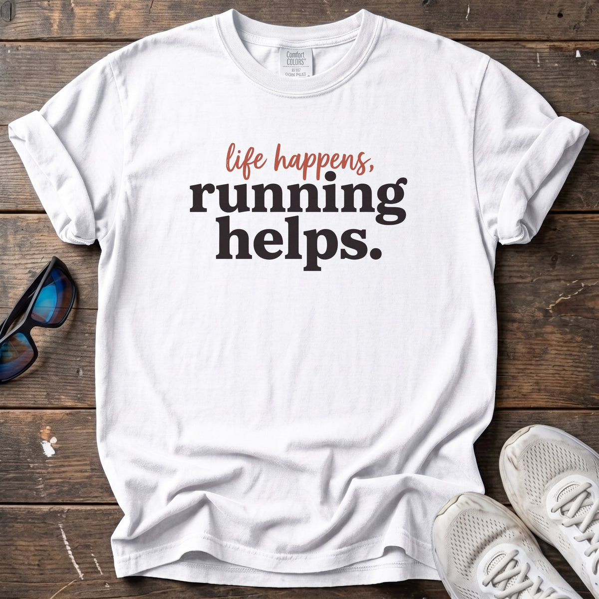 Life Happens Tee — White