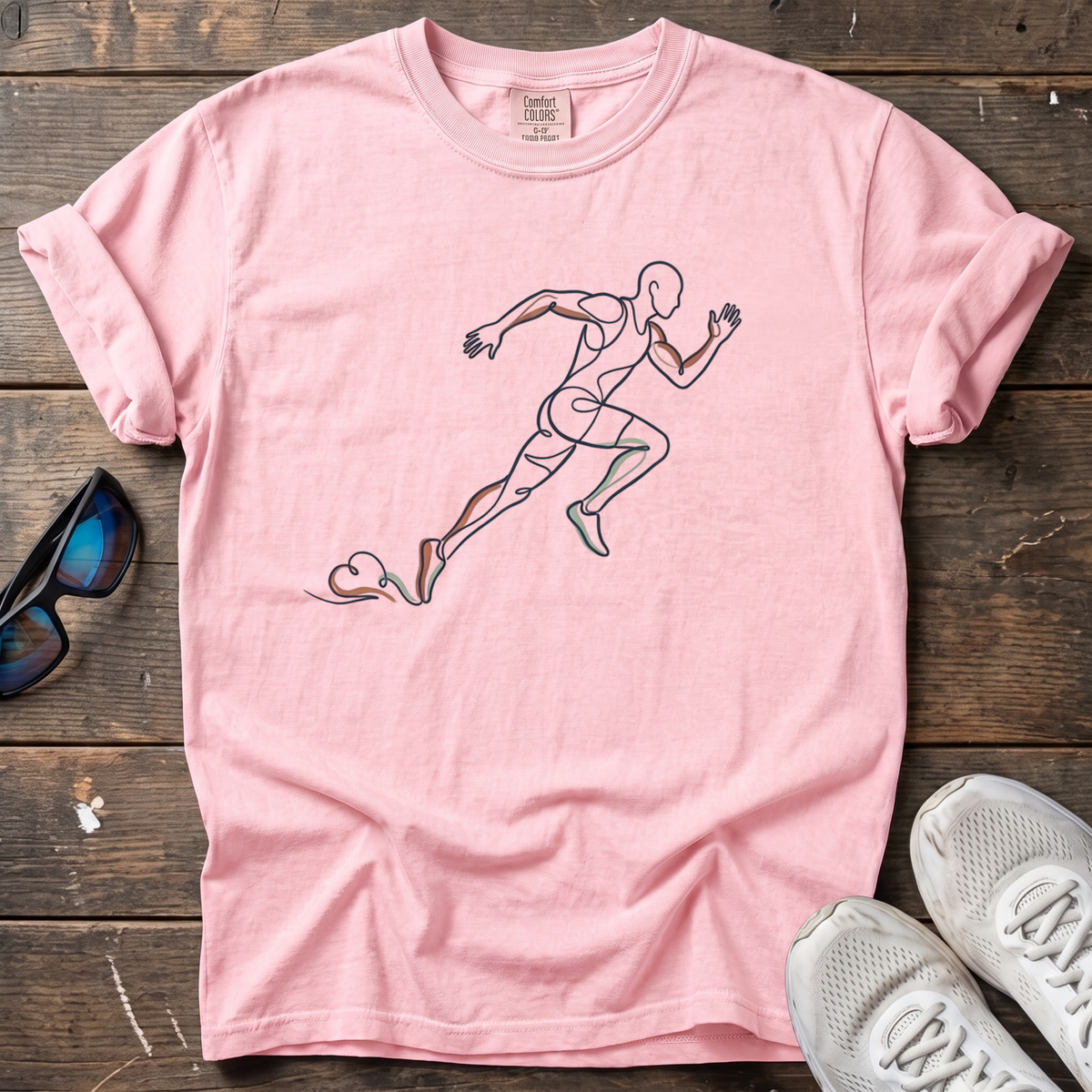 Line Sprinter Mono Tee — Blossom