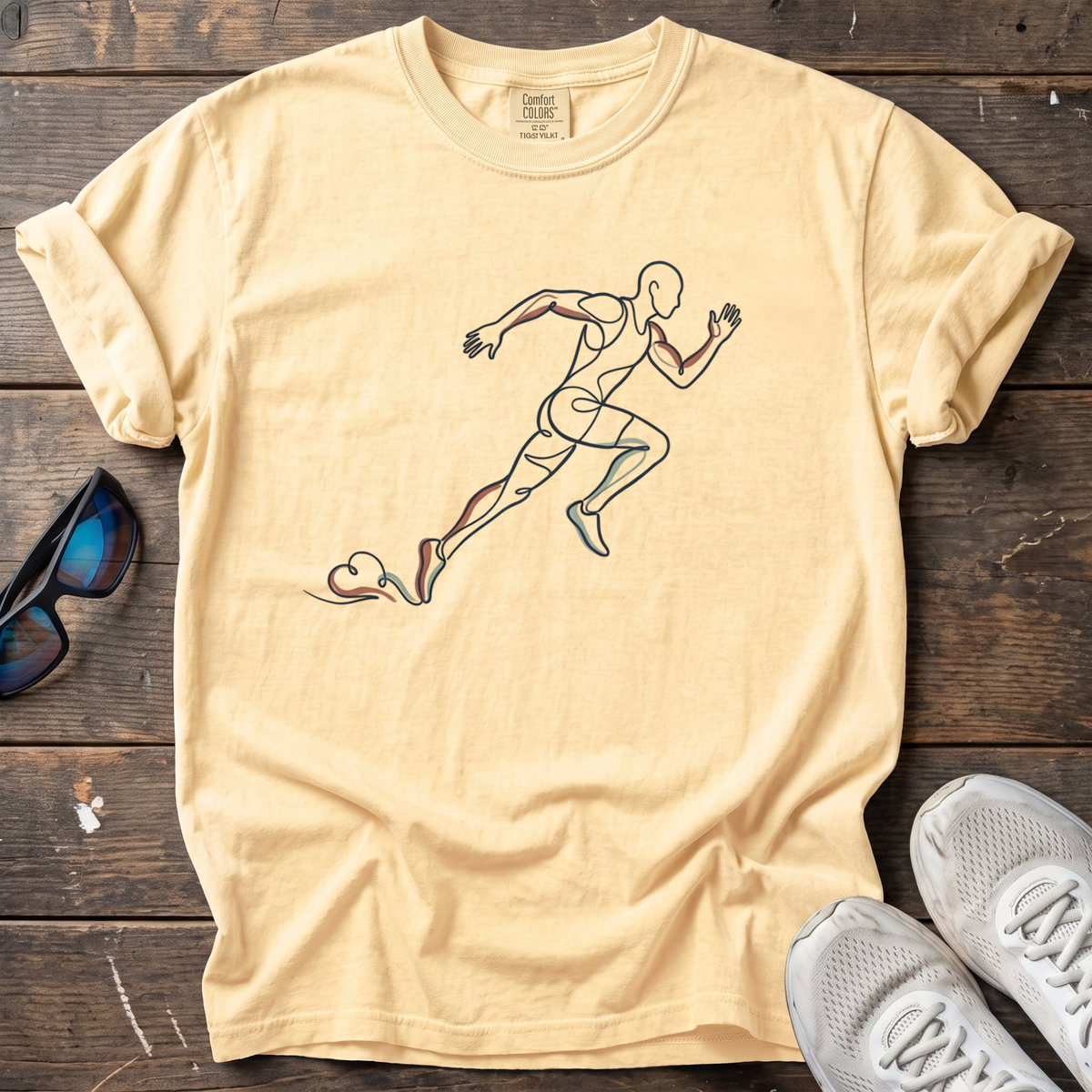 Line Sprinter Mono Tee — Butter