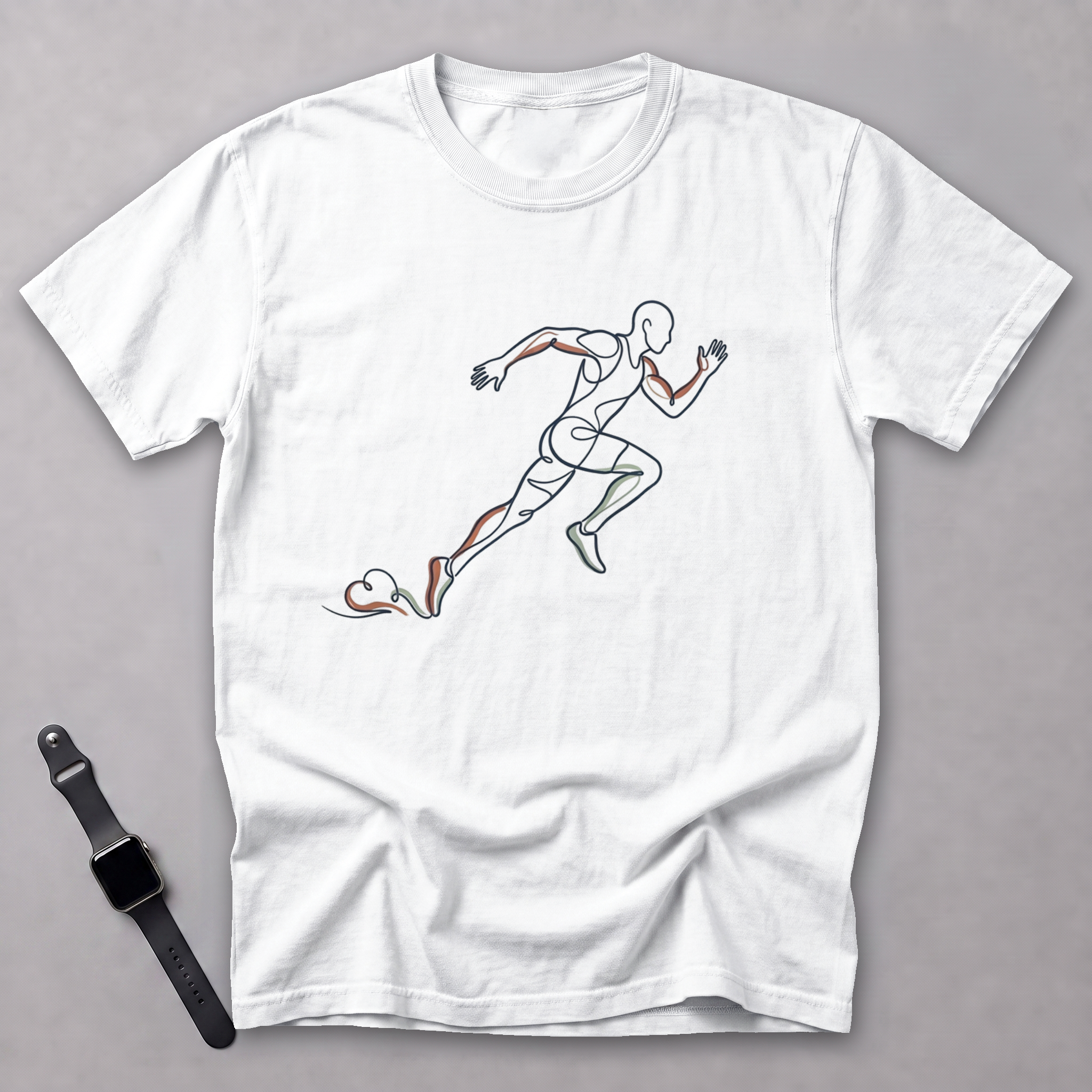 Line Sprinter Mono Tee — White