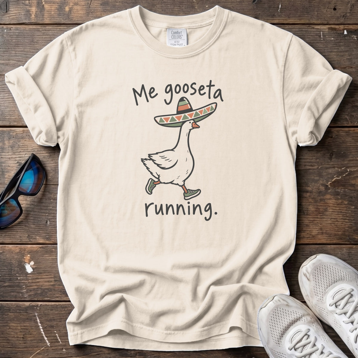 Me Gooseta Running Tee — Ivory