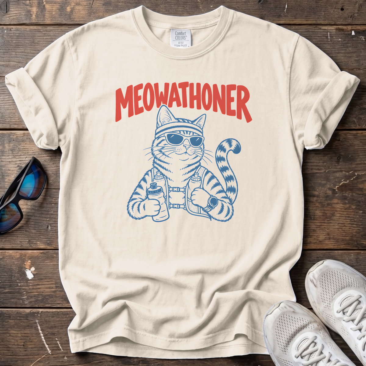 Meowathoner Tee — Ivory