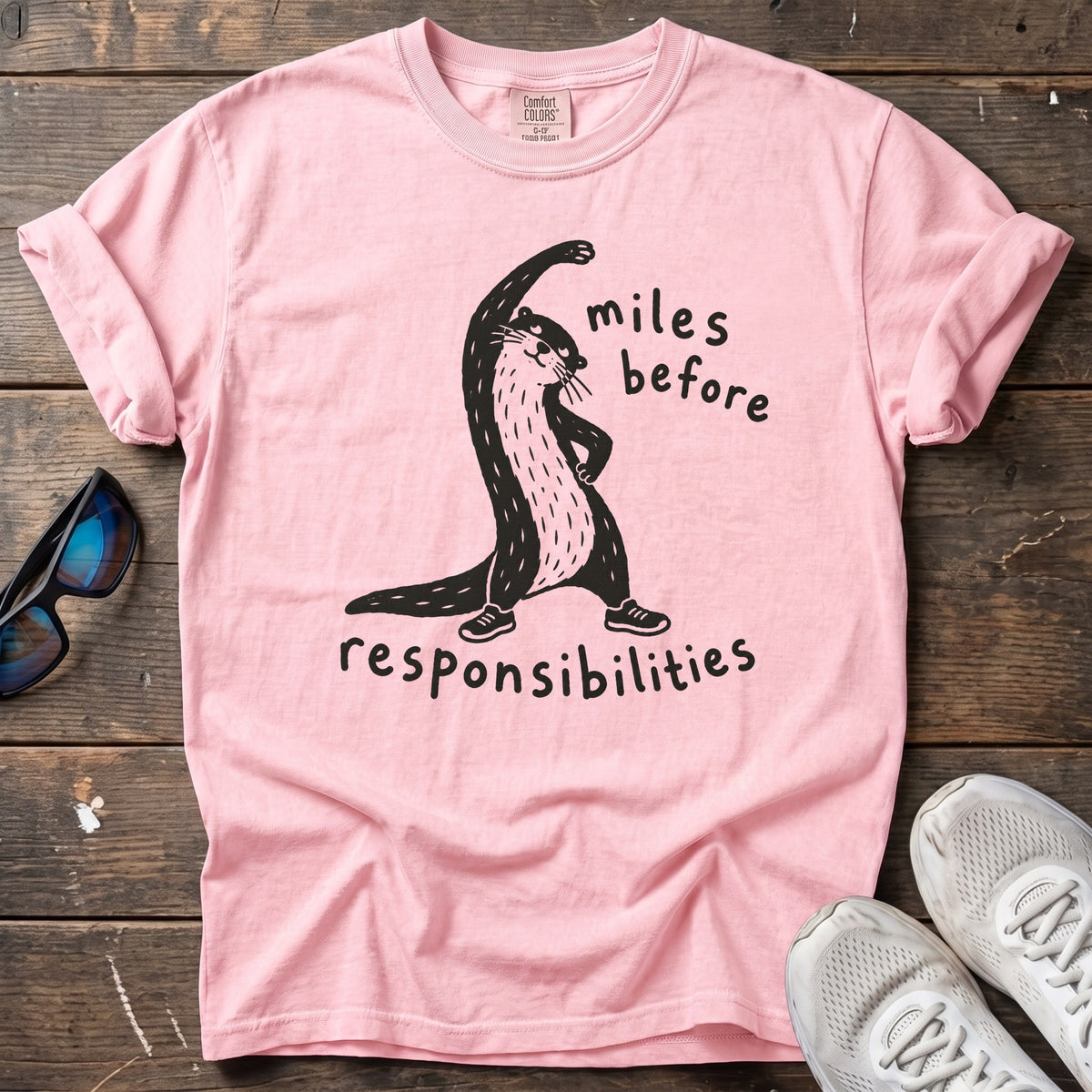 Miles Before Responsibilities Tee — Blossom