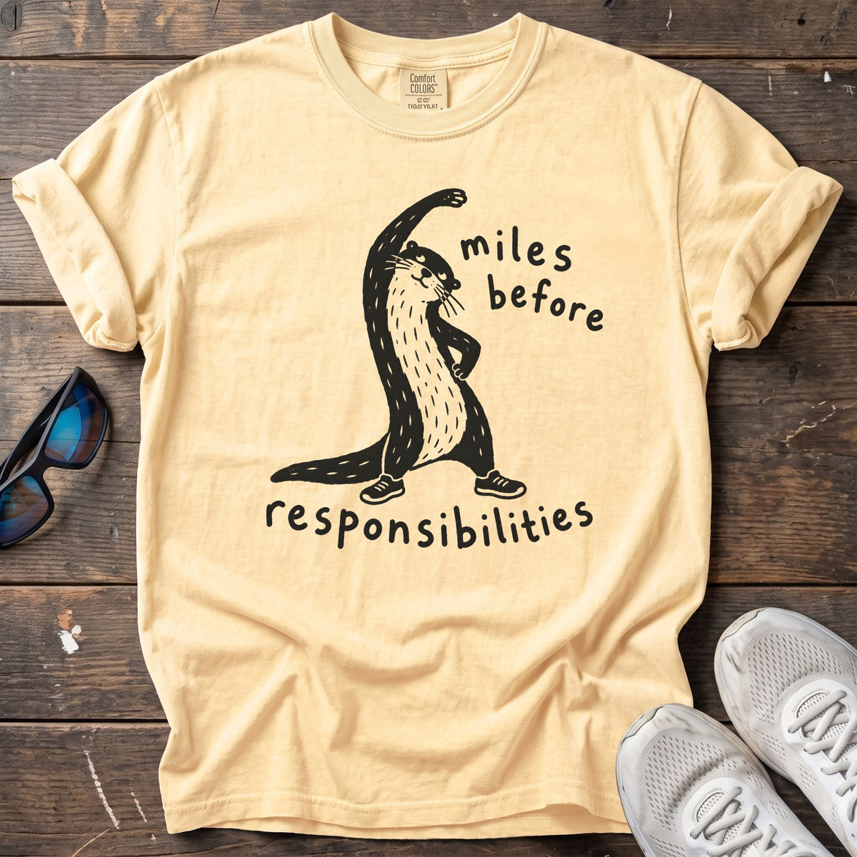 Miles Before Responsibilities Tee — Butter