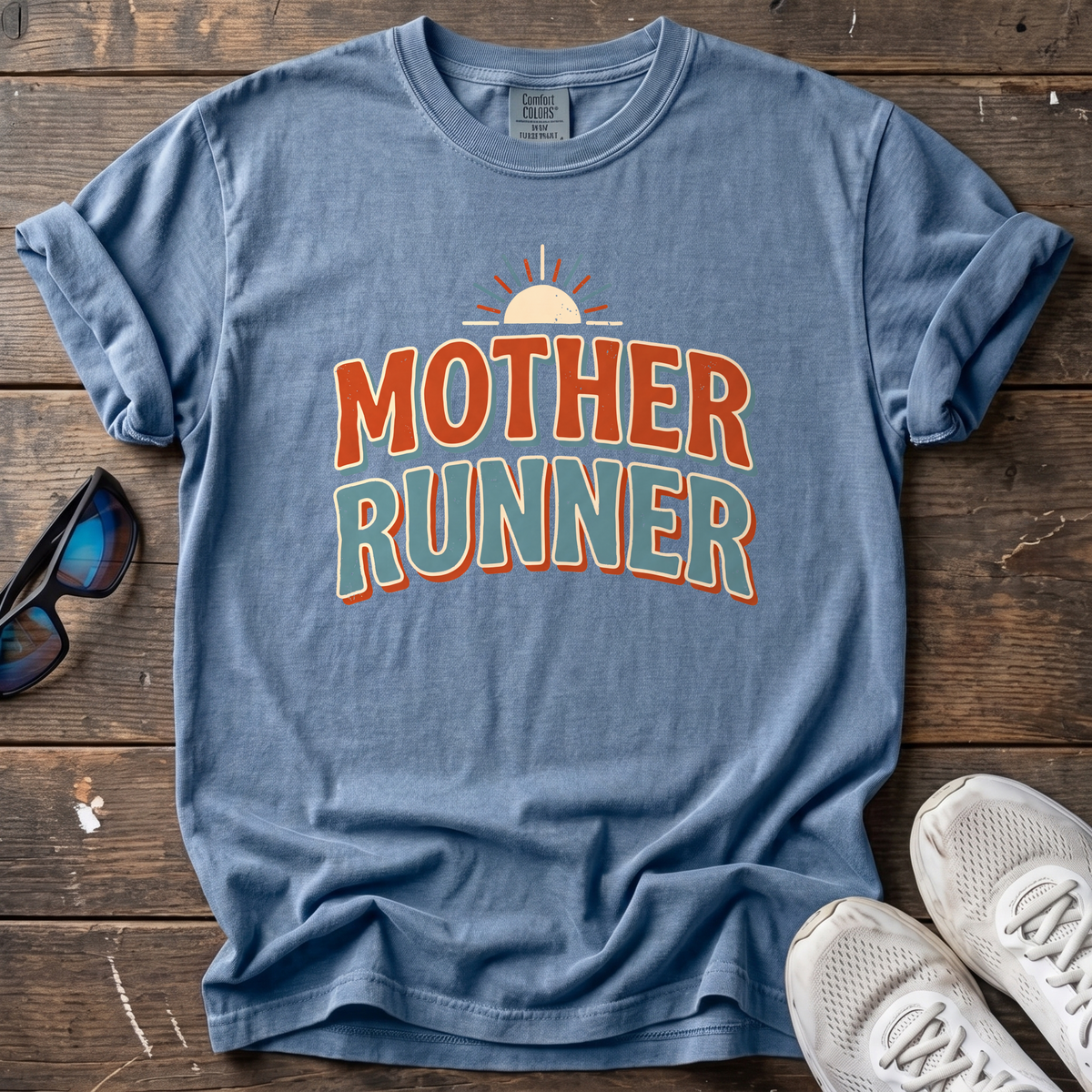 Mother Runner Tee — Blue Jean