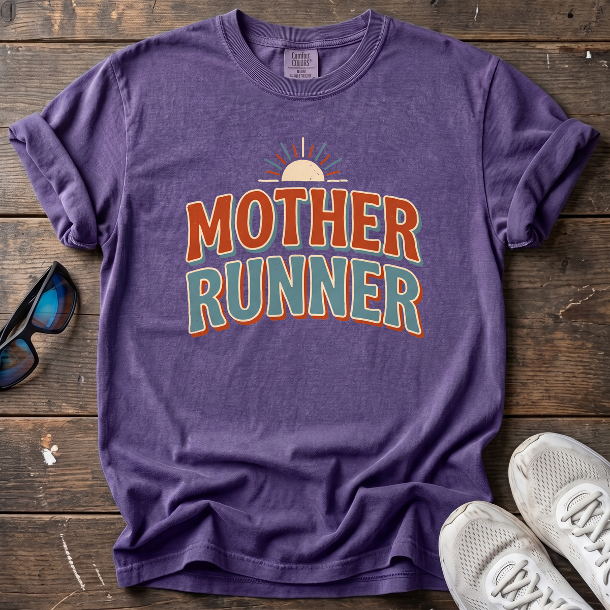 Mother Runner Tee — Grape