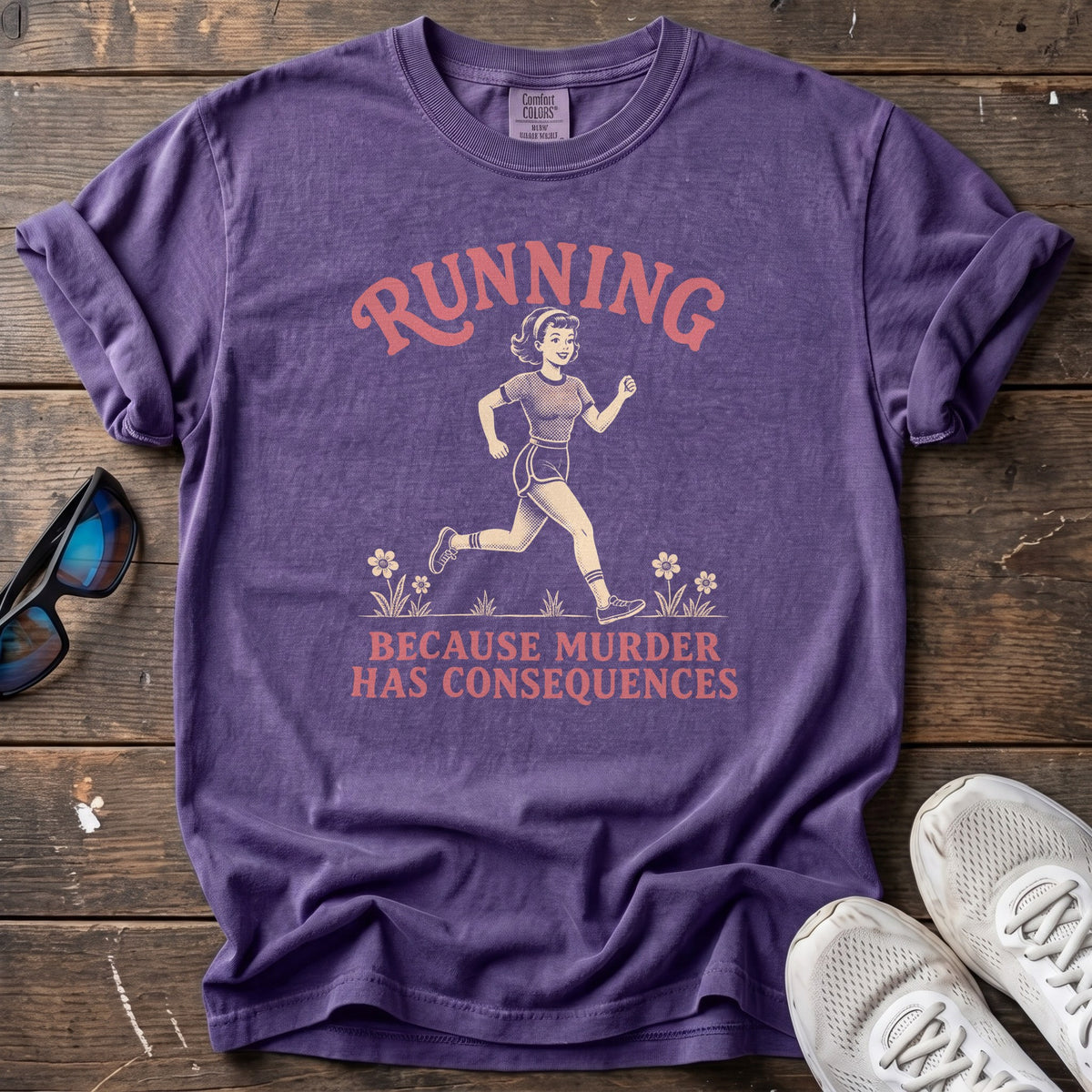 Murder Has Consequences Tee — Grape