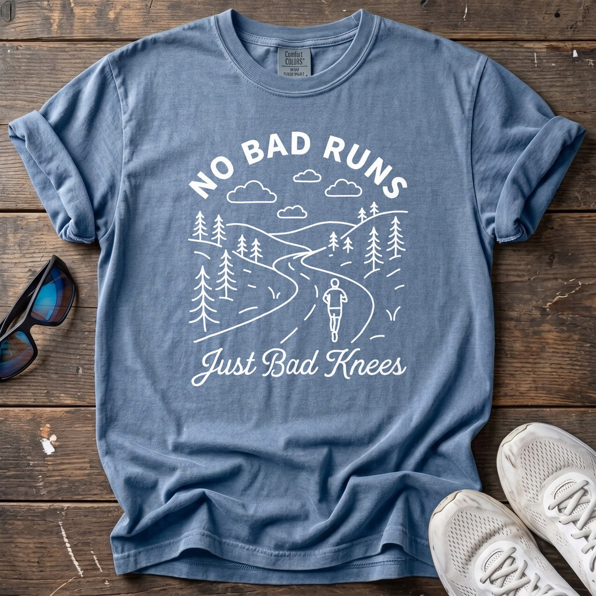 Bad Knees Tee — Blue Jean