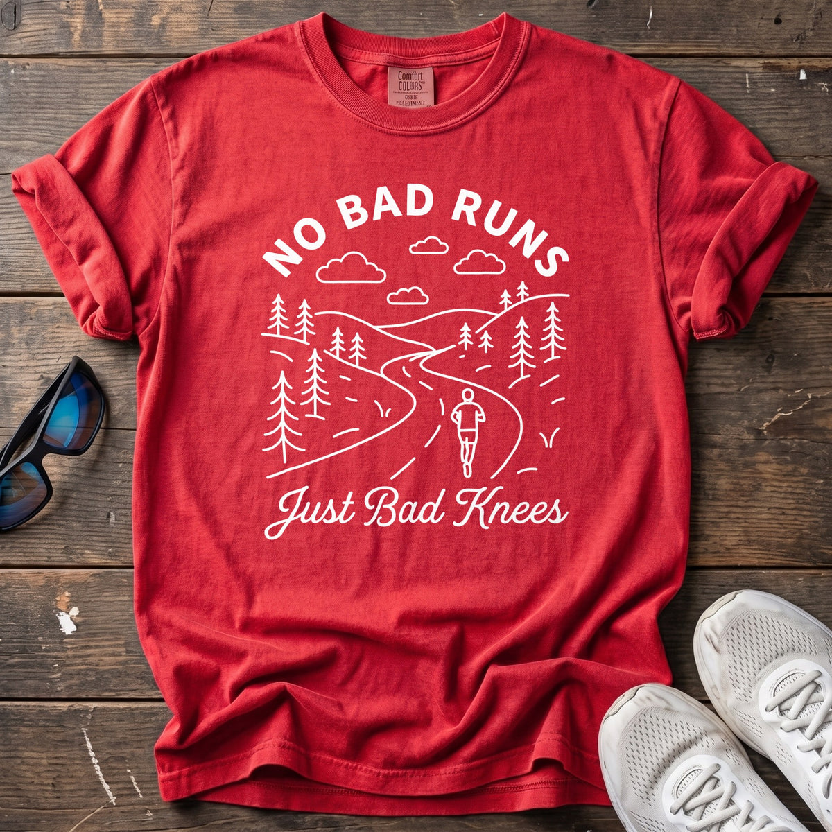 Bad Knees Tee — Red