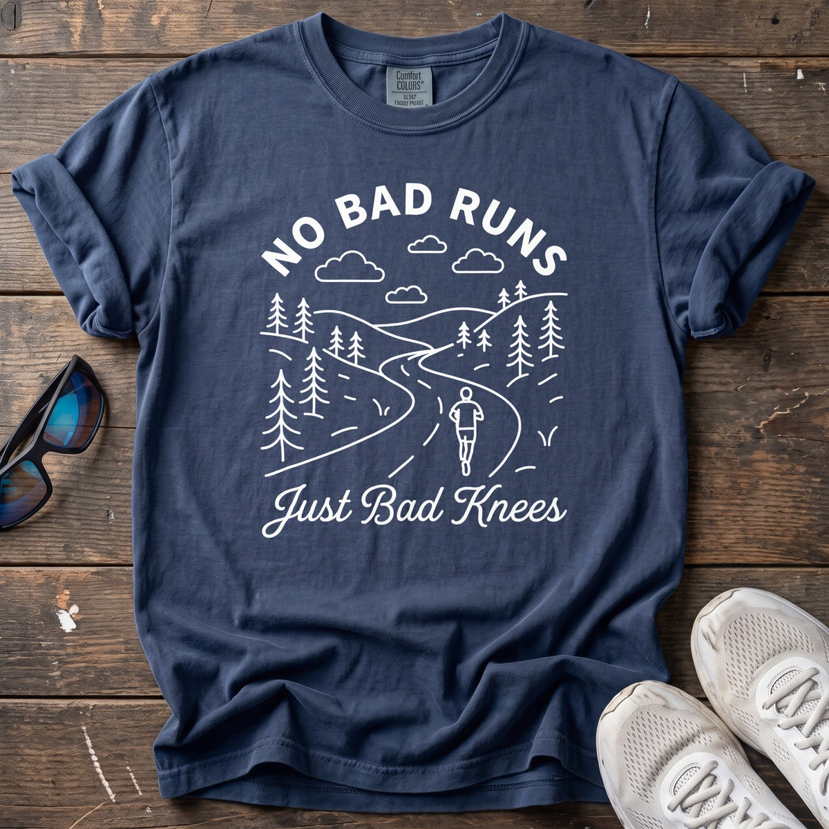 Bad Knees Tee — True Navy