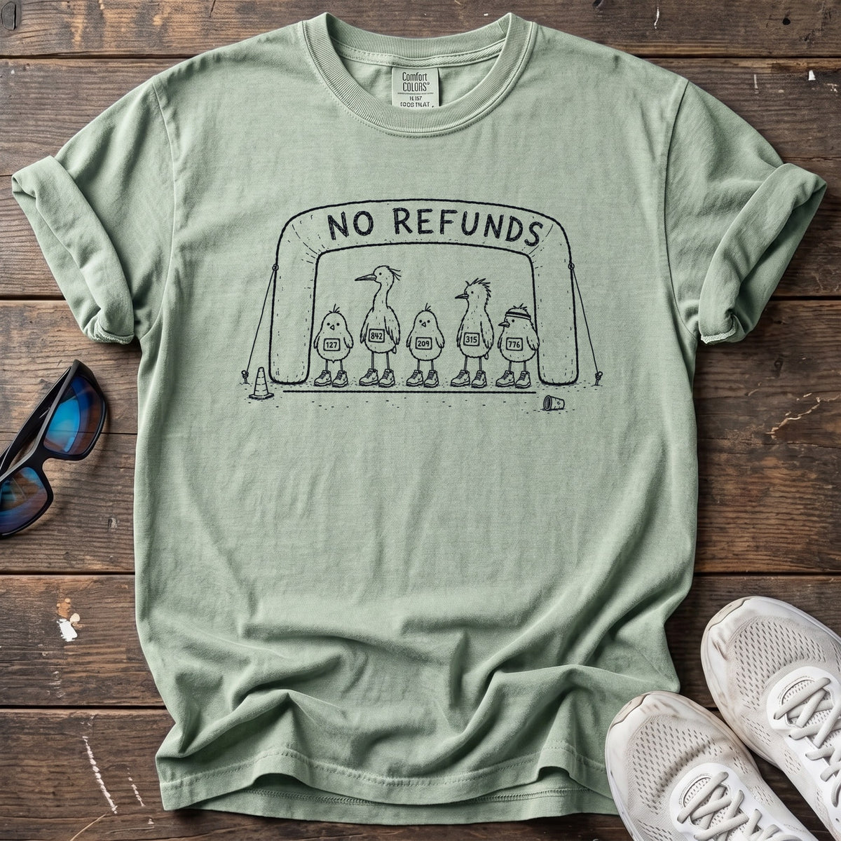 No Refunds Tee — Bay