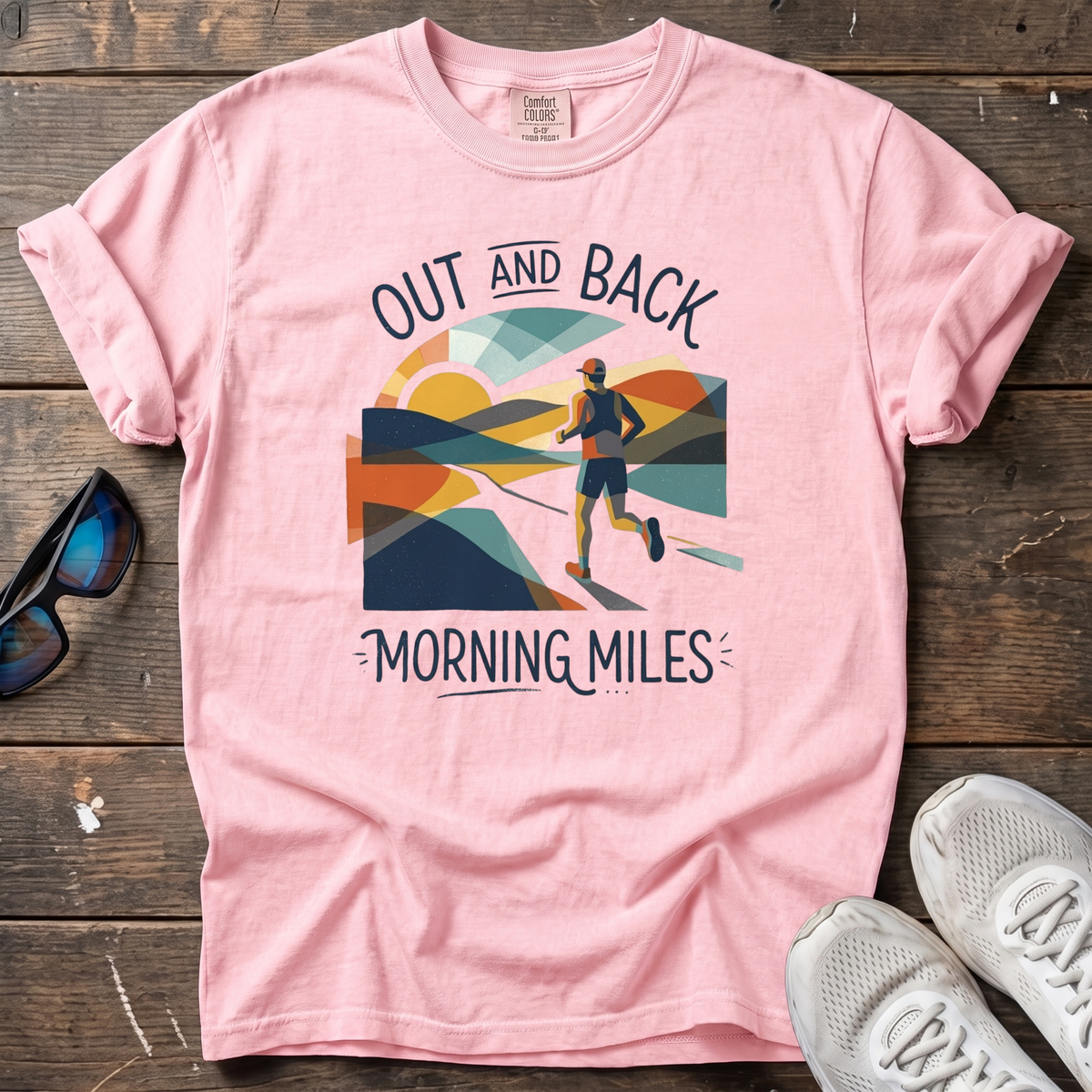Out & Back Morning Miles Tee — Blossom