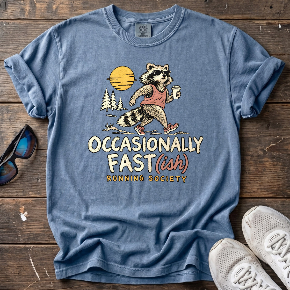 Occasionally Fast(ish) Tee — Blue Jean