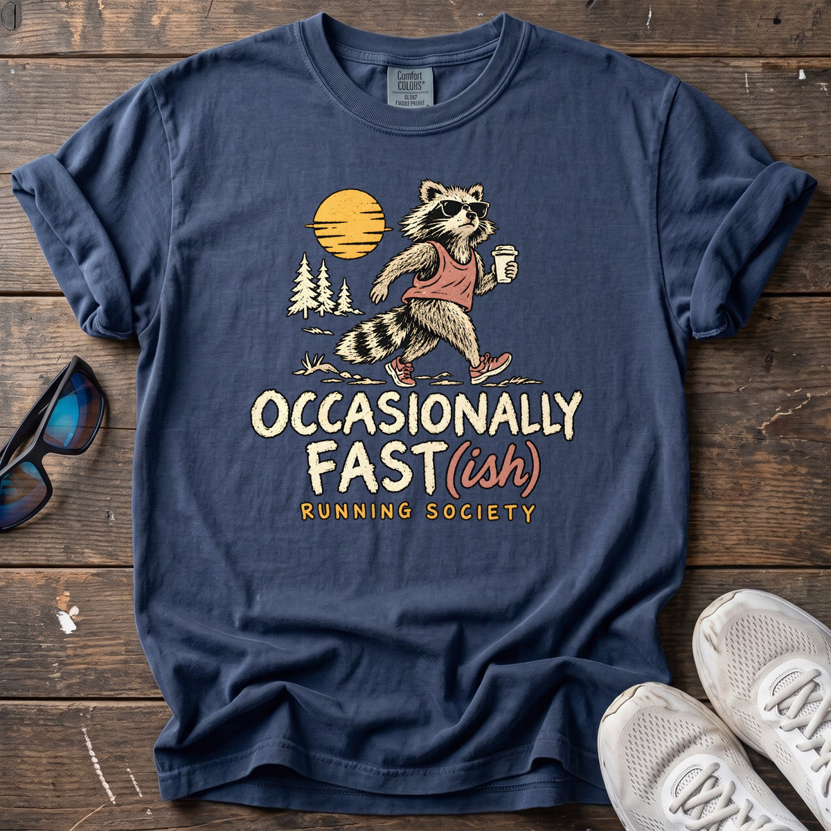 Occasionally Fast(ish) Tee — True Navy