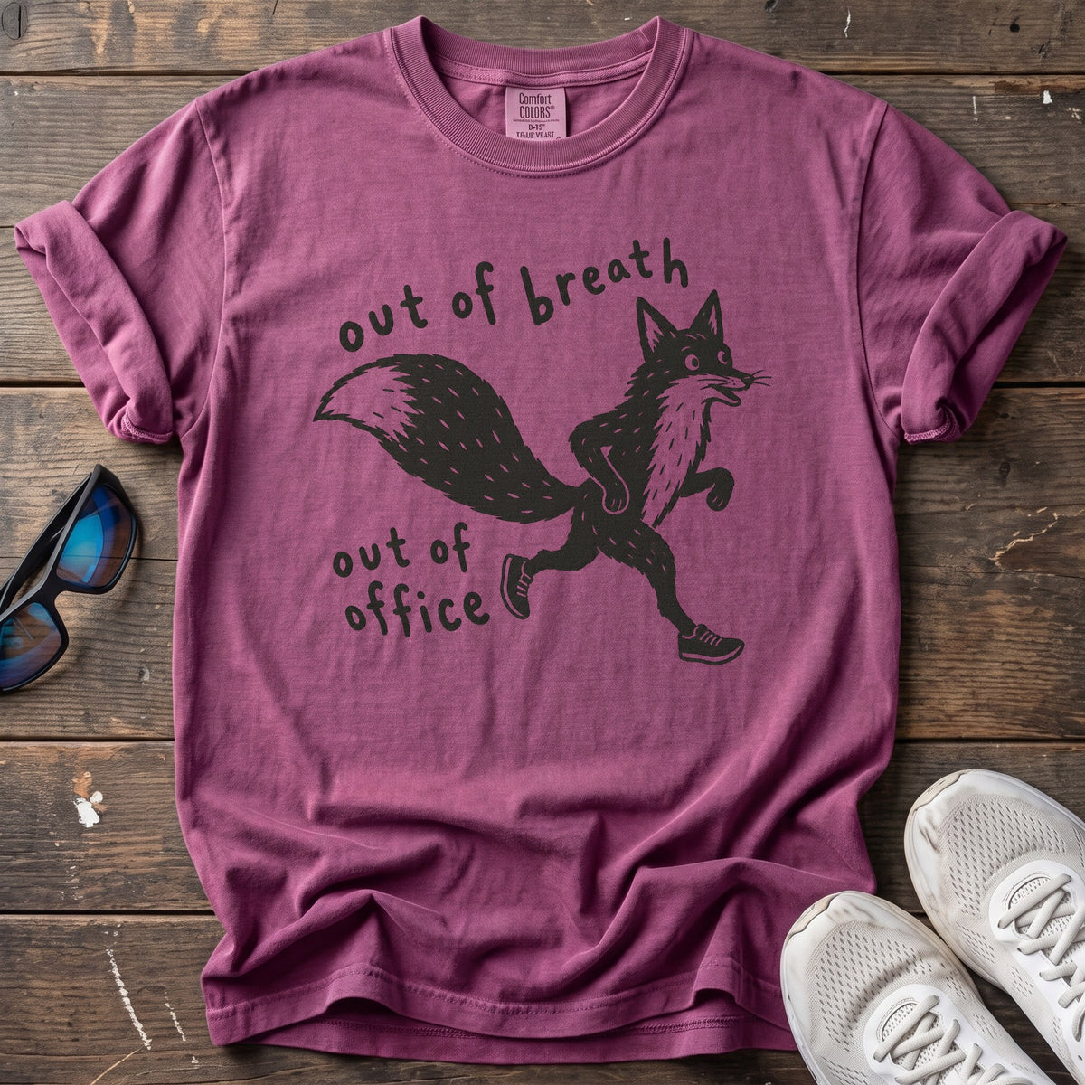 Out of Office Tee — Berry
